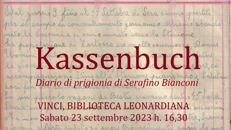 "Kassenbuch": quando il giovane Serafino incontrò la Storia. Francesca Bianconi presenta il diario del nonno, prigioniero di guerra